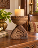 Indian Wooden Seeder – Candle, Planter & Decorative Holder