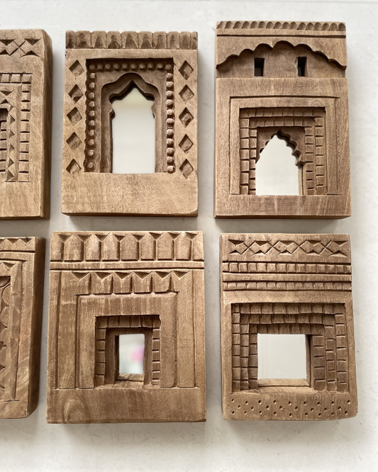 Handcrafted Temple Mirror (Set of 6)