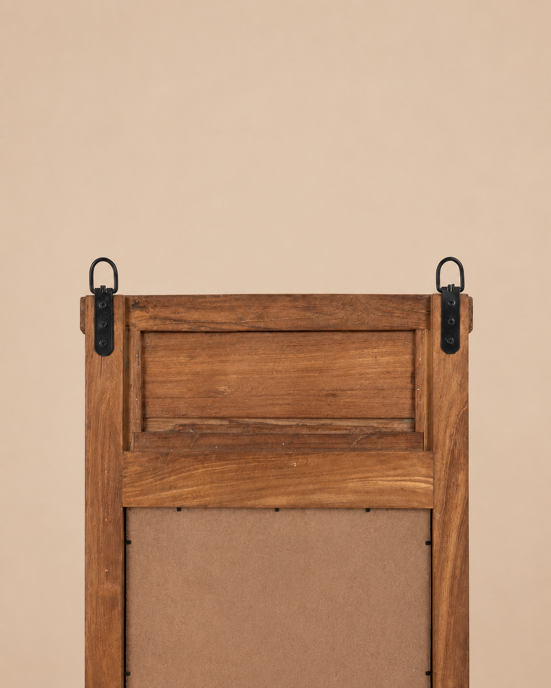 heritage temple pillar wall mirror with original aged glass
