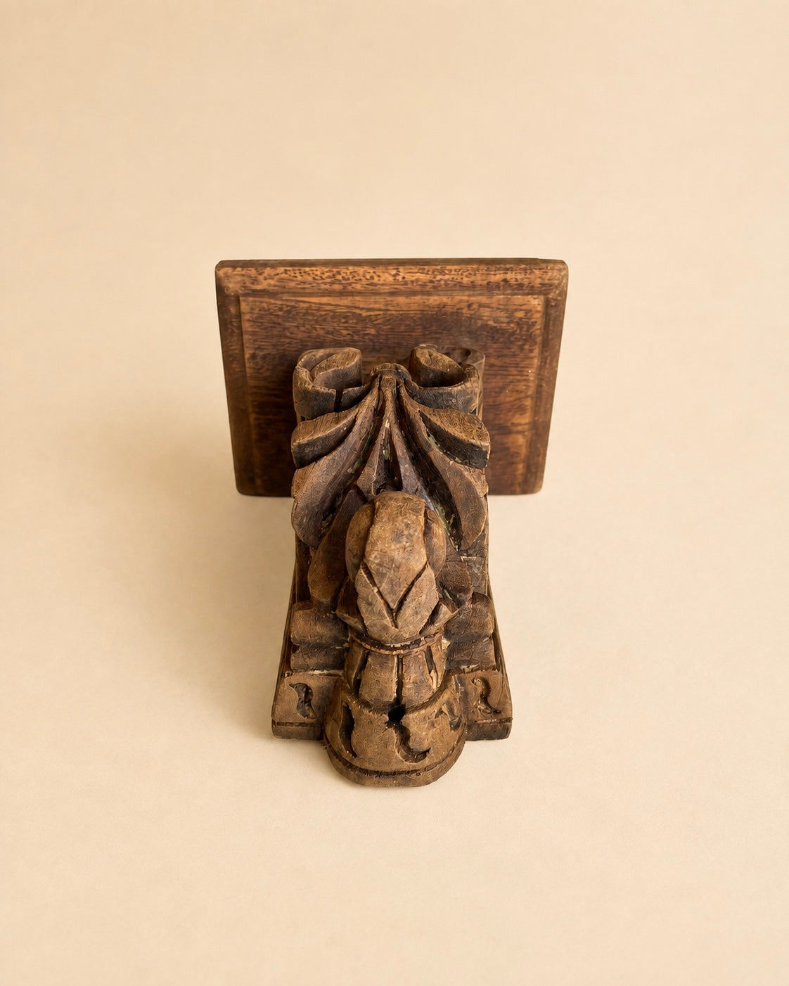 heritage hand-carved display shelf