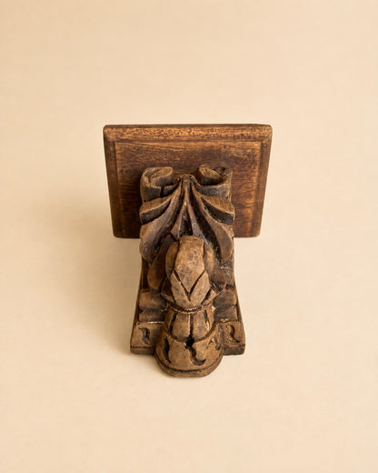 Heritage Hand-Carved Display Shelf