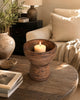 Vintage Wooden Candle Holder & Planter
