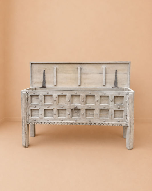 Handcrafted Console Table with Hidden Storage