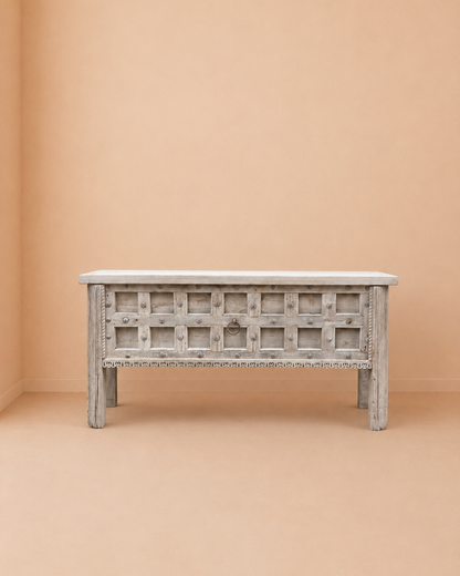 Handcrafted Console Table with Hidden Storage