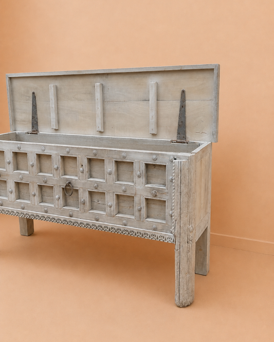 Handcrafted Console Table with Hidden Storage