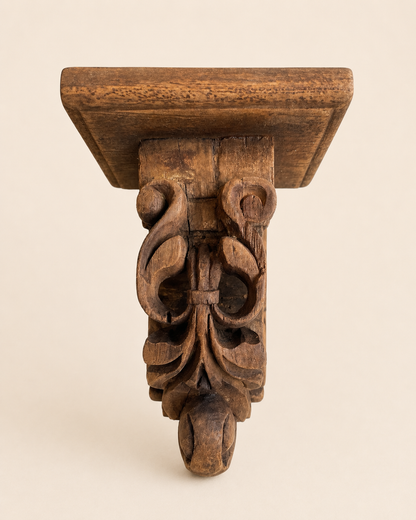 Heritage Hand-Carved Display Shelf