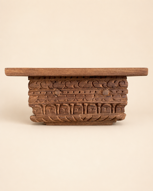 Carved Wooden Wall Shelf / Bracket / Hand Carved Wooden Shelf