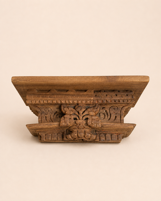 Carved Wooden Shelf