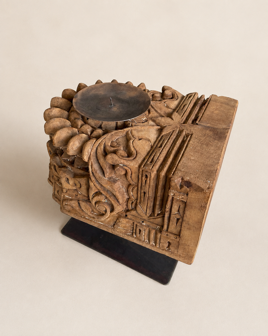Vintage Hand-Carved Multipurpose Décor Stands – Set of Two