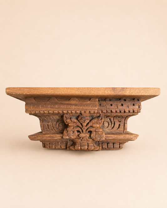 Carved Wooden Shelf