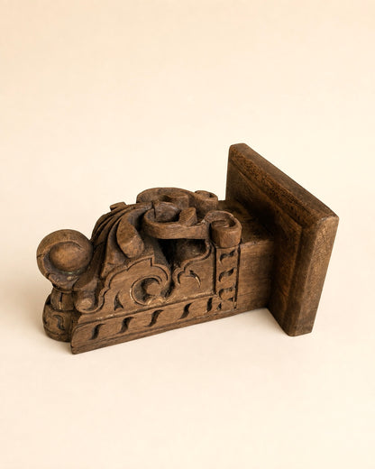 Heritage Hand-Carved Display Shelf