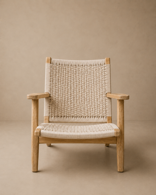 Handwoven Rope Lounge Chair