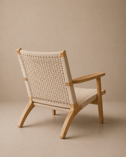 Handwoven Rope Lounge Chair