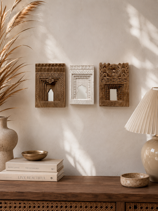 Arch Temple Mirror Frames (Set of 3)