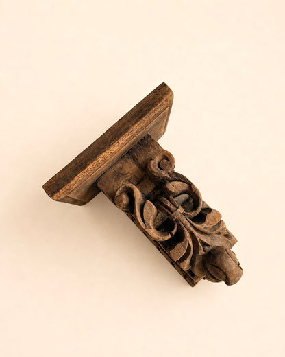 Heritage Hand-Carved Display Shelf