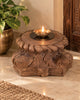 Vintage Hand-Carved Wooden Pillar Base Stand