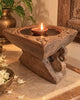 Wooden Candle, Diya & Plant Holder