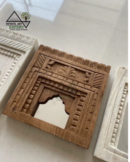 Heritage Wooden Arch Mirror Frame ( Set of 3)