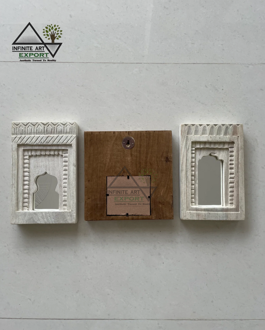 Heritage Wooden Arch Mirror Frame ( Set of 3)