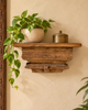 Antique-Style Wooden Wall Shelf