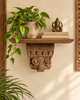 Old Scrollwork Wooden Wall Bracket