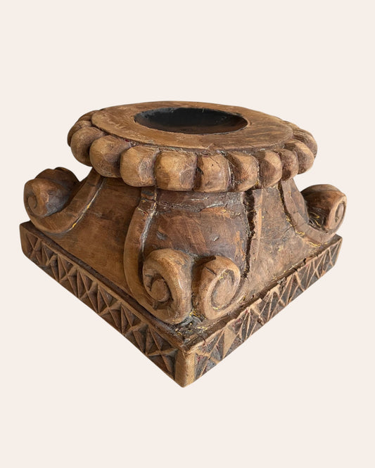 Heritage Wooden Decor Stand / Diya / Candle / Plant Holder