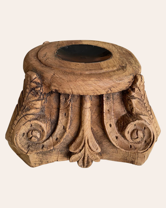 Heritage Wooden Decor Stand - Pillar Base