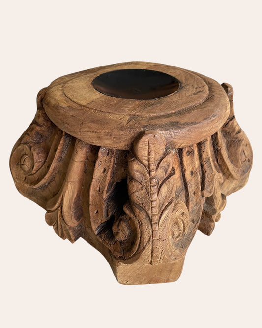 Heritage Wooden Decor Stand - Pillar Base