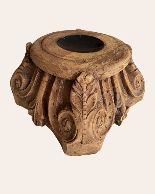 Heritage Wooden Decor Stand - Pillar Base