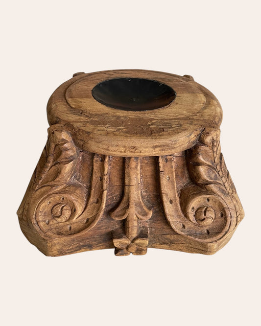 Heritage Wooden Decor Stand - Pillar Base