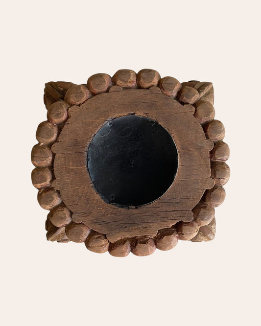 Hand-Carved Vintage Wood Display Base