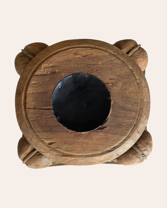 Antique Hand-Carved Wood Stand - Diya / Plant / Statue