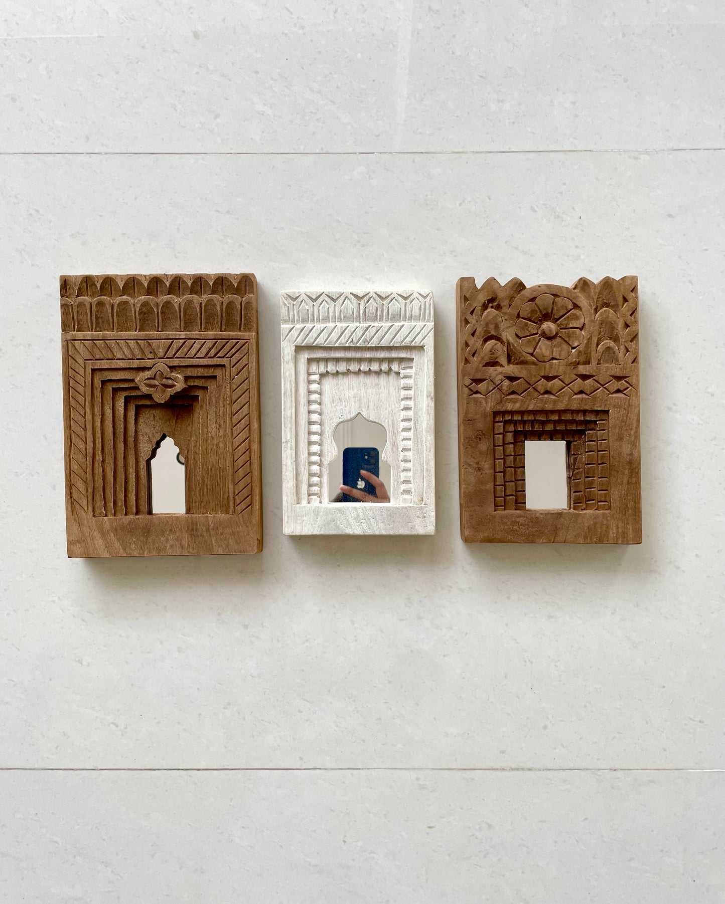 arch temple mirror frames (set of 3)