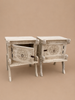 Royal Horse Motif Bedside Table Set of 2