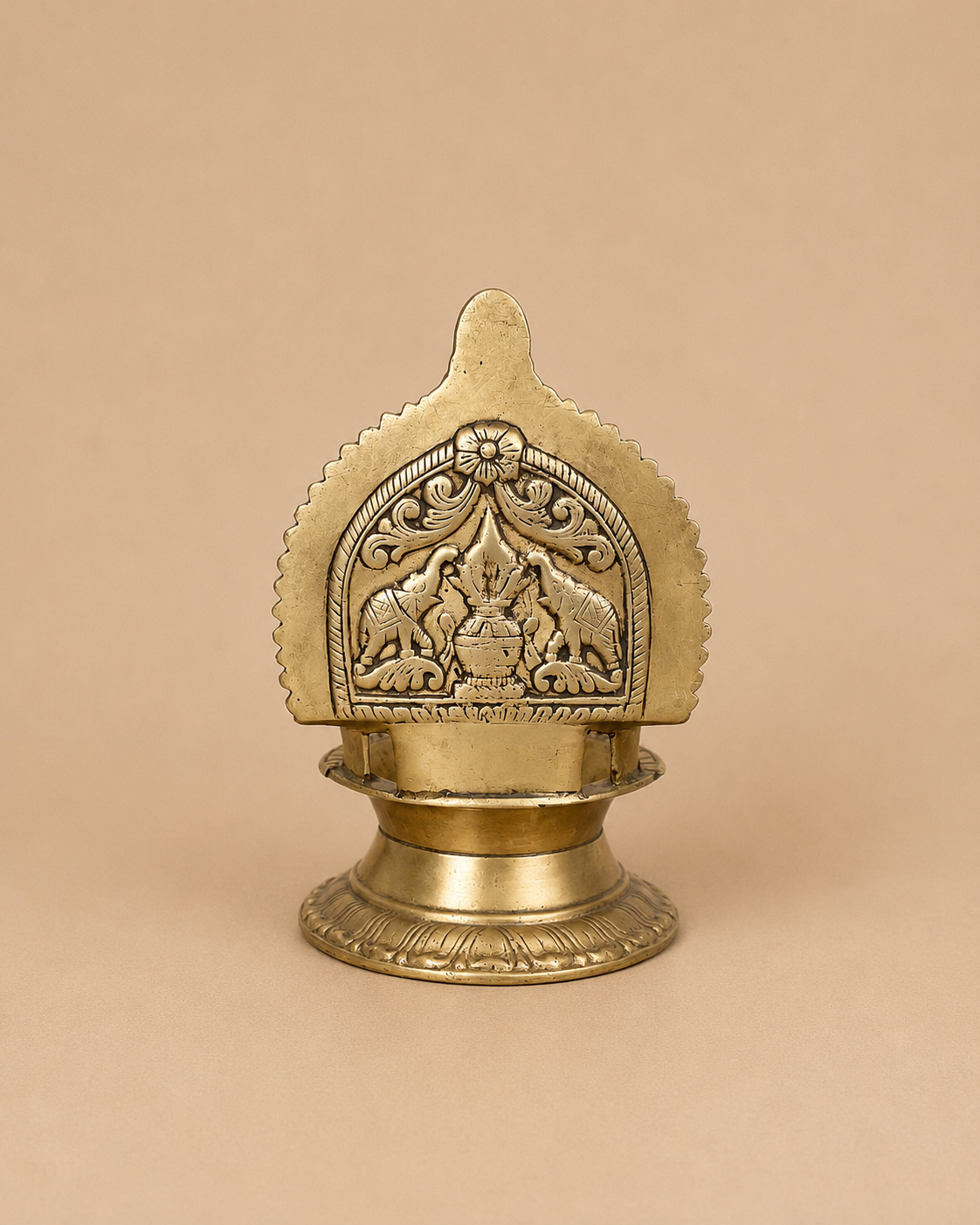 handcrafted ashta lakshmi brass diya | traditional oil lamp for home temple & pooja