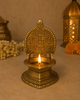 Handcrafted Ashta Lakshmi Brass Diya | Traditional Oil Lamp for Home Temple & Pooja