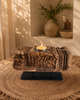 Vintage Hand-Carved Wooden Heritage Candle Holder