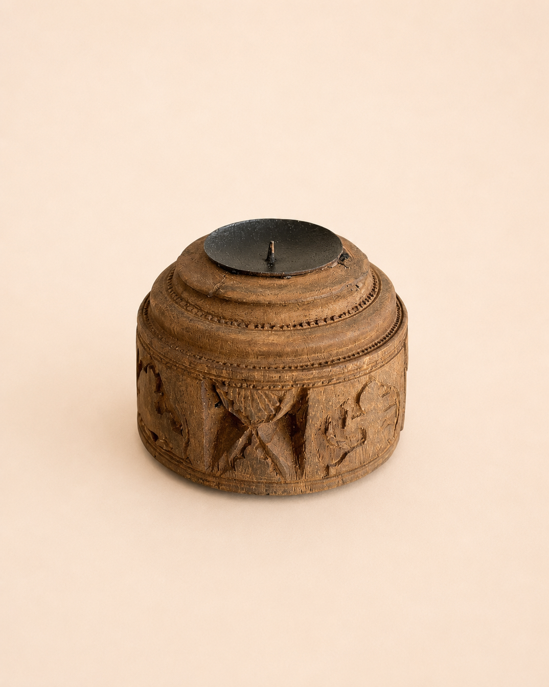 vintage seeder candle holder