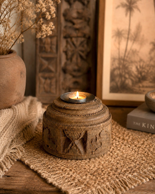 Vintage Seeder Candle Holder