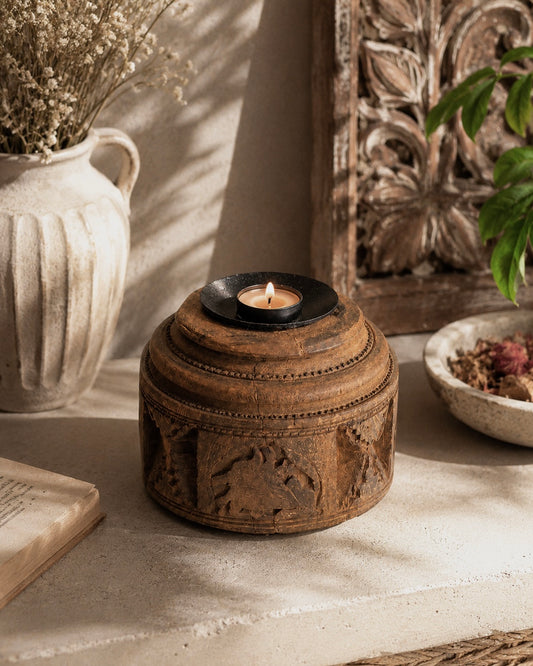Vintage Seeder Candle Holder