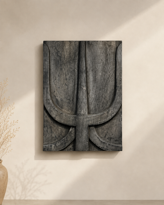 Naga Inspired Carved Wood Wall Panel - Set of 6 / Naga Door Panels