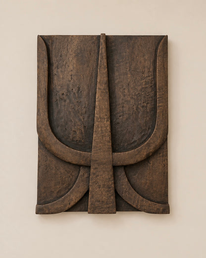Naga Inspired Hand-Carved Wood Wall Panel Set (Set of 6) / Naga Door Panels