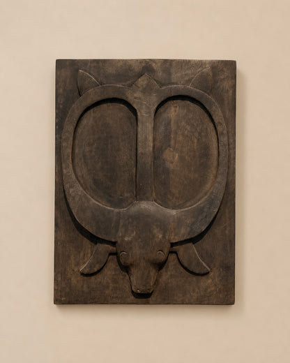Naga Inspired Hand-Carved Wood Wall Panel Set (Set of 6) / Naga Door Panels