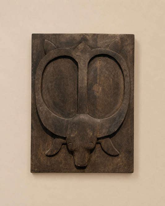 Naga Inspired Hand-Carved Wood Wall Panel Set (Set of 6) / Naga Door Panels