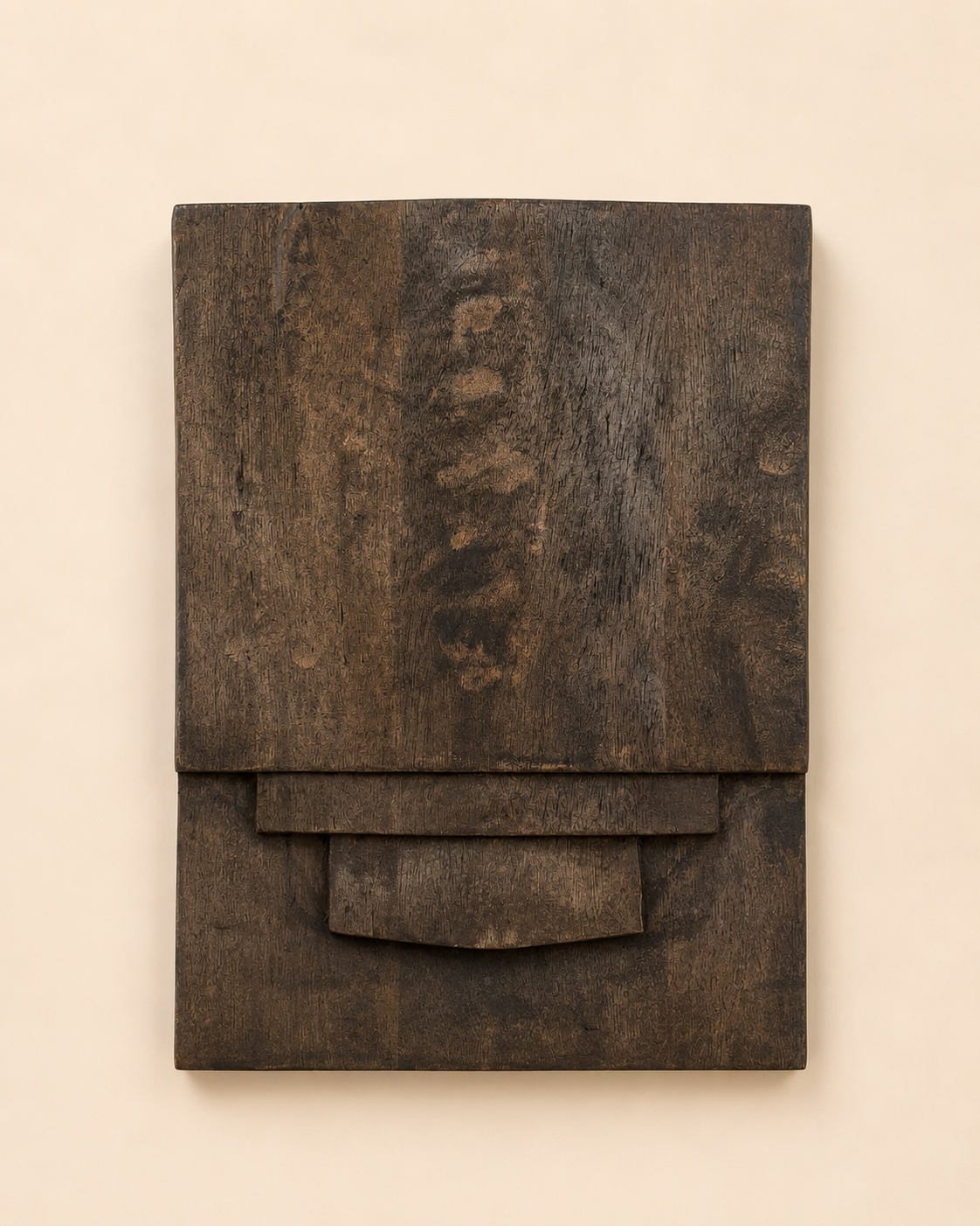 naga inspired hand-carved wood wall panel set (set of 6) / naga door panels