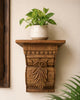 Vintage Leaf Carved Wall Shelf / Bracket
