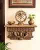 Vintage Carved Bird Motif Wooden Bracket / Wall Shelf