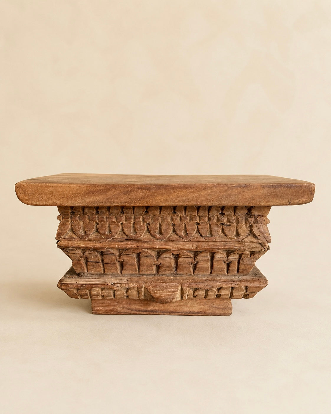 traditional architectural wooden wall shelf