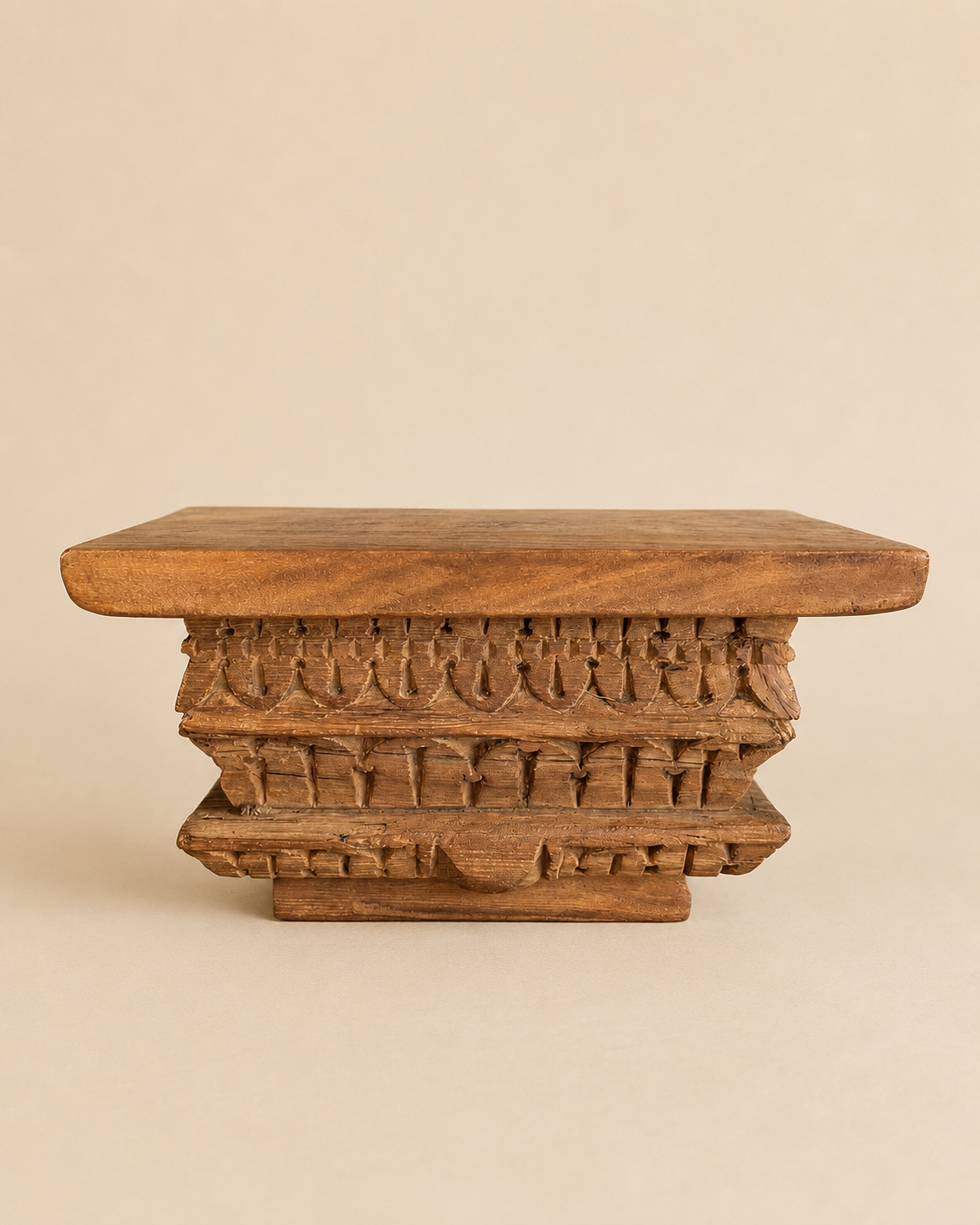 traditional architectural wooden wall shelf