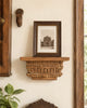 Traditional Architectural Wooden Wall Shelf
